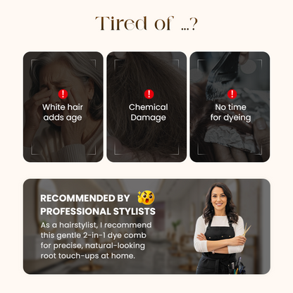✨Buy 1 Get 1 Free✨2-in-1 Convenient Hair Dye Comb For Gray Hair