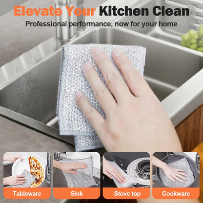 Multipurpose Wire Dishwashing Rags, 2026 New Reusable Metal Wire Dishwashing Cloth for Home Kitchen Cooktop