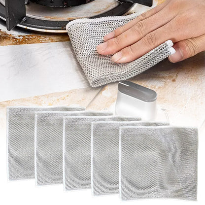 Multipurpose Wire Dishwashing Rags, 2026 New Reusable Metal Wire Dishwashing Cloth for Home Kitchen Cooktop