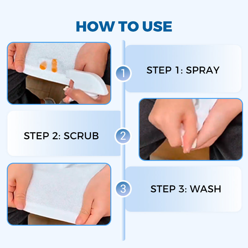 🔥50% OFF🎉All-in-One Powerful Stain Remover Clothes Dry-Clean Spray