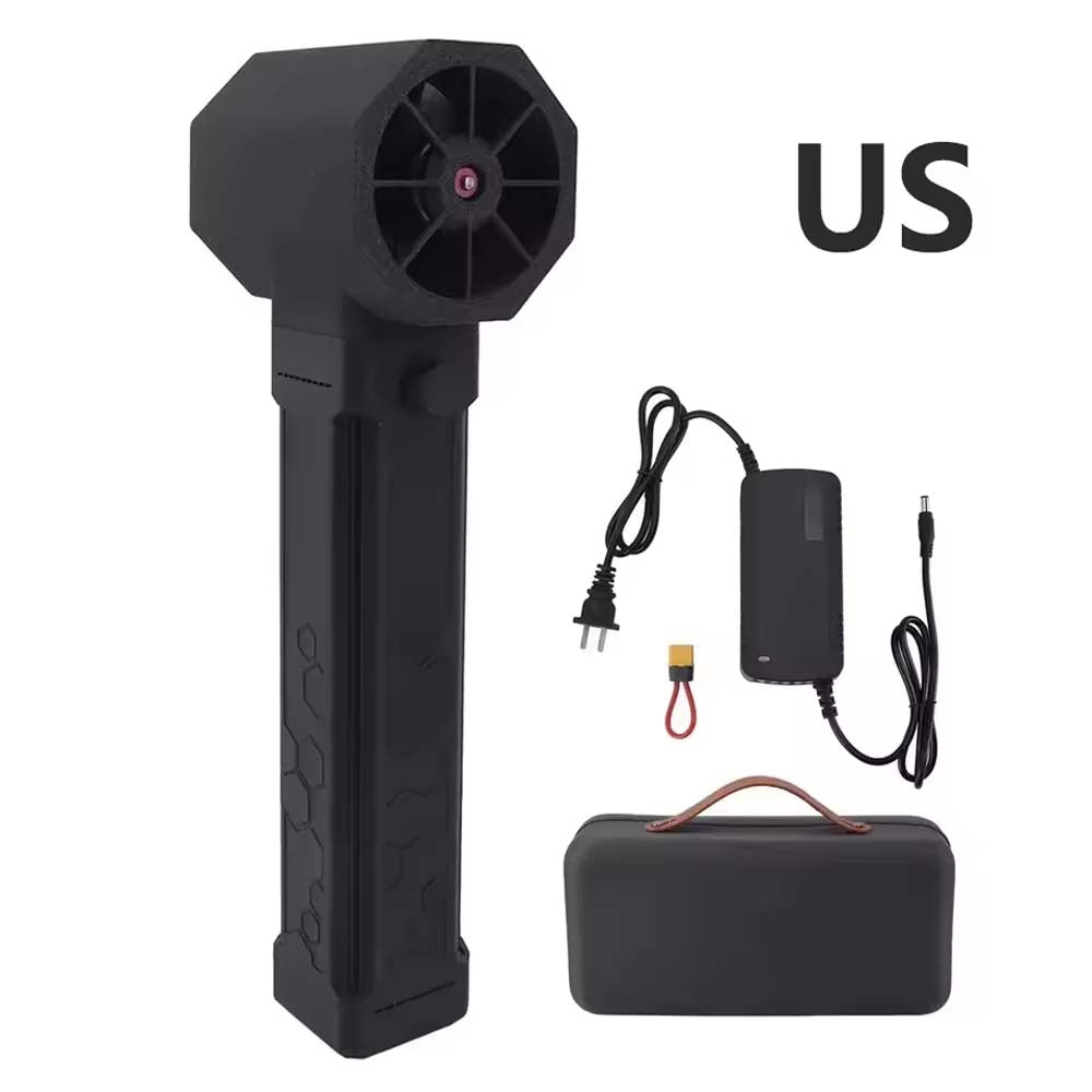 X64 Turbo Fan16000mA Powerful Air Blower 64mm Handheld Brussels Motor Duct Fan Thrust Electric Power Display Car Air Gun Dry