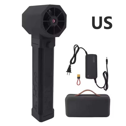 X64 Turbo Fan16000mA Powerful Air Blower 64mm Handheld Brussels Motor Duct Fan Thrust Electric Power Display Car Air Gun Dry