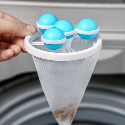 🧼 BUY 1 GET 1 FREE! 🚿 Floating Hair Filter Mesh - Catches Hair/Lint in Washers/Sinks/Tubs, Prevents Clogs & Easy to Clean 🐾📦