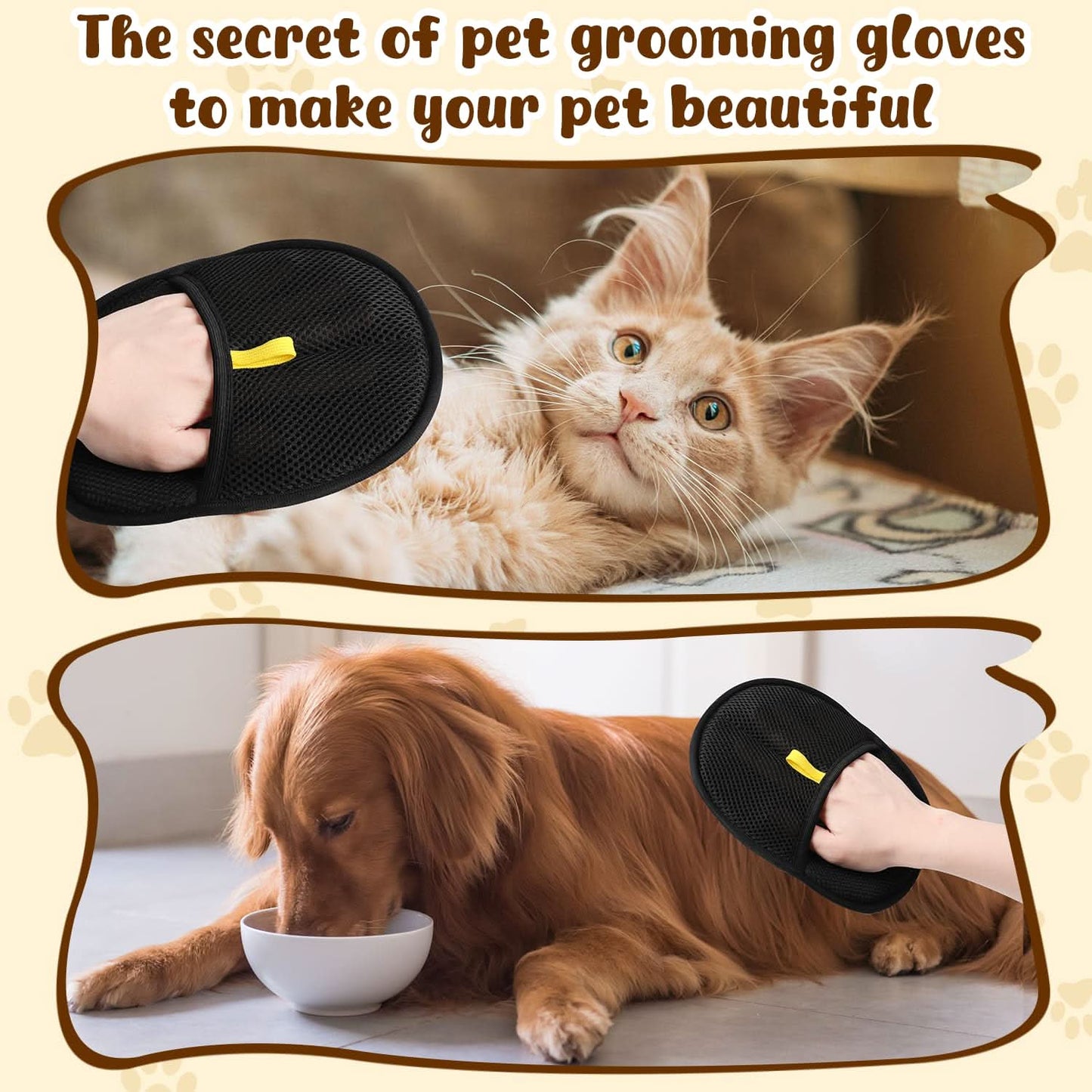 🔥BBUY 1 GET 1 FREE🔥🐾🧤 Pet Hair Remover Electrostatic Gloves – Double-Sided Efficient, Soft Silicone & Washable Reusable (Versatile Home+Car)!