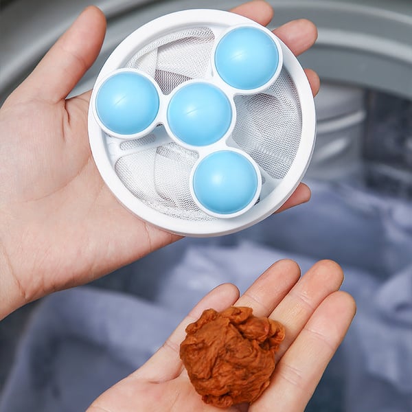 🧼 BUY 1 GET 1 FREE! 🚿 Floating Hair Filter Mesh - Catches Hair/Lint in Washers/Sinks/Tubs, Prevents Clogs & Easy to Clean 🐾📦