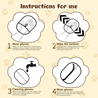 🔥BBUY 1 GET 1 FREE🔥🐾🧤 Pet Hair Remover Electrostatic Gloves – Double-Sided Efficient, Soft Silicone & Washable Reusable (Versatile Home+Car)!