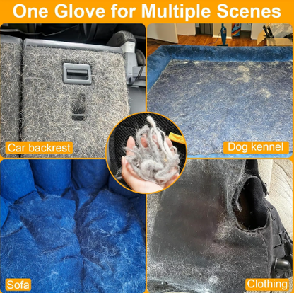 🔥BBUY 1 GET 1 FREE🔥🐾🧤 Pet Hair Remover Electrostatic Gloves – Double-Sided Efficient, Soft Silicone & Washable Reusable (Versatile Home+Car)!