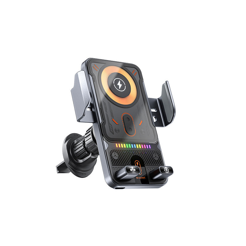 📢📢50%  OFF !! 🚗📱 2-in-1 Car Phone Holder & Wireless Charger – 360° Rotation, Strong Grip & Fast Charging 🔋