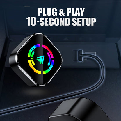 🚗📱 2-in-1 Wireless Adapter: Wireless Auto-Connect for iPhone & Android – Enjoy driving safety and freedom! 🔋🎉