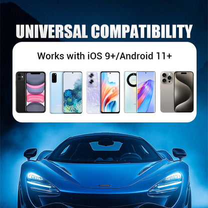 🚗📱 2-in-1 Wireless Adapter: Wireless Auto-Connect for iPhone & Android – Enjoy driving safety and freedom! 🔋🎉