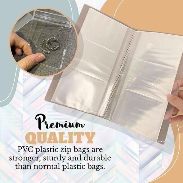 🔥While Supplies Last 40% OFF!🎉 TRANSPARENT JEWELLERY STORAGE BOOK SET