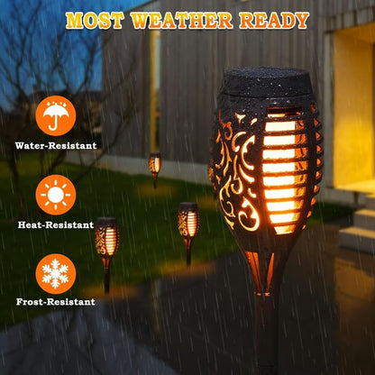 💖 Outdoor Garden Torch Solar Lamps 🏡💡