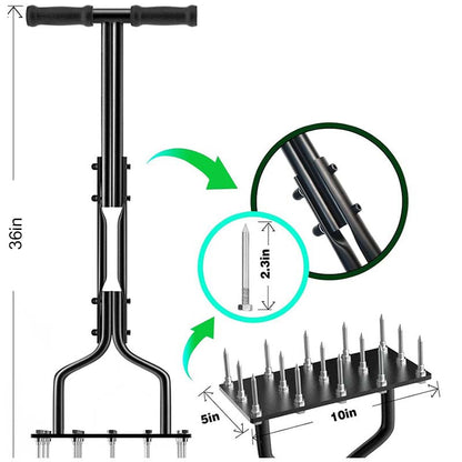 Aerator Lawn Tool, Automatic Dirt and Leaf Clean Design
