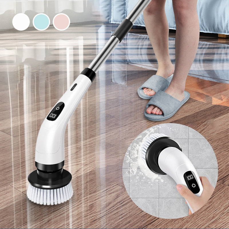 ✨ Precision Cleaning! 9-IN-1 Electric Brush – Small Heads for Tiles/Grooves/Windows, Deep Clean Every Corner!