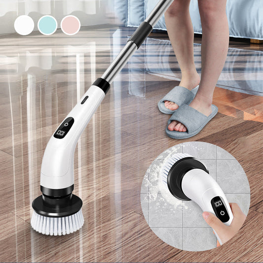 ✨ Precision Cleaning! 9-IN-1 Electric Brush – Small Heads for Tiles/Grooves/Windows, Deep Clean Every Corner!