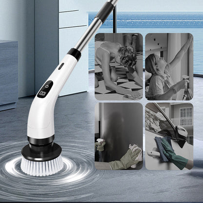 ✨ Precision Cleaning! 9-IN-1 Electric Brush – Small Heads for Tiles/Grooves/Windows, Deep Clean Every Corner!
