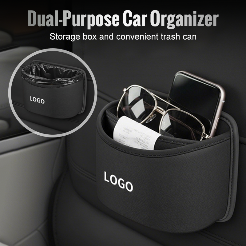 Clip-On Car Storage Box & Trash Can