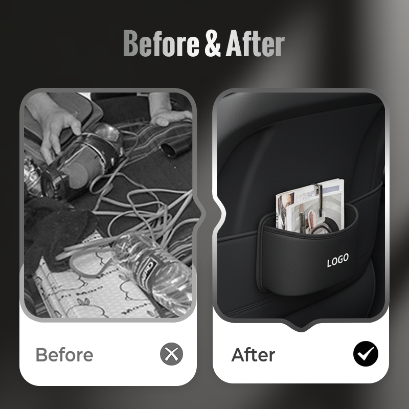 Clip-On Car Storage Box & Trash Can