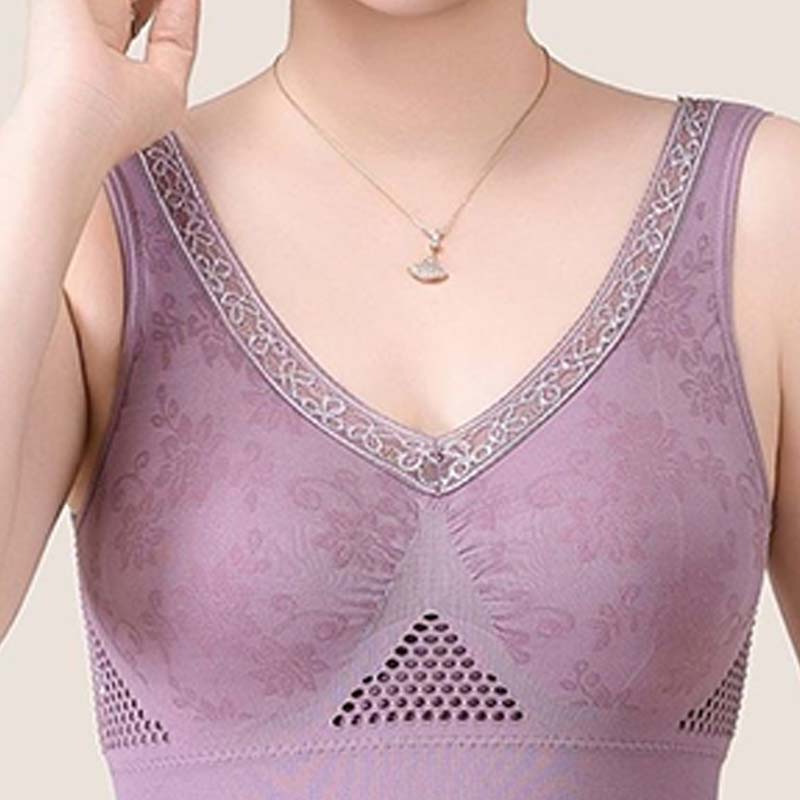 Pure Cotton Buttonless Comfy Lifting Bra