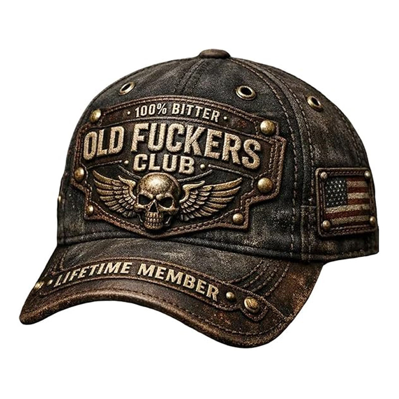 🔥Old Fuckers Club Vintage Embroidered Cap