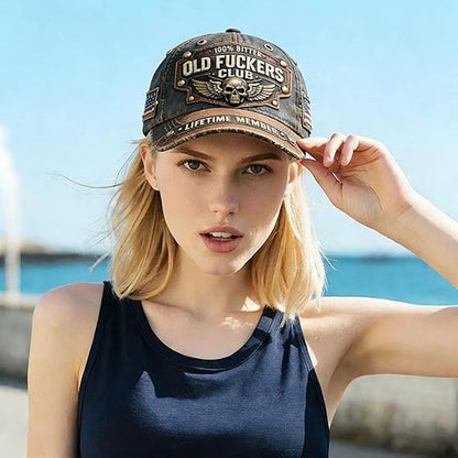 🔥Old Fuckers Club Vintage Embroidered Cap