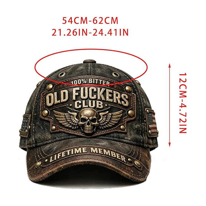 🔥Old Fuckers Club Vintage Embroidered Cap
