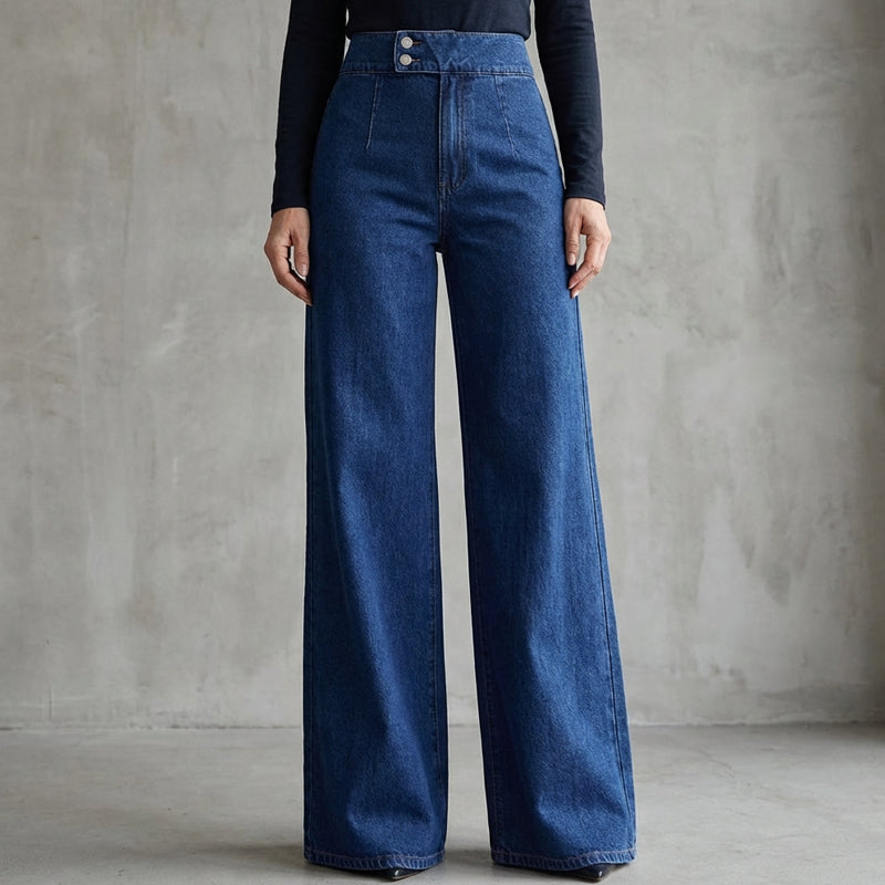 👖50K+ SOLD⚡Women's High-Waist Wide-Leg Jeans