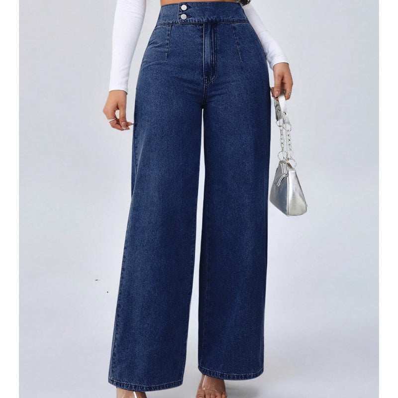 👖50K+ SOLD⚡Women's High-Waist Wide-Leg Jeans