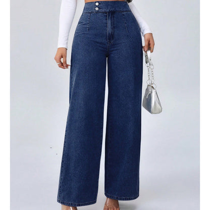 👖50K+ SOLD⚡Women's High-Waist Wide-Leg Jeans