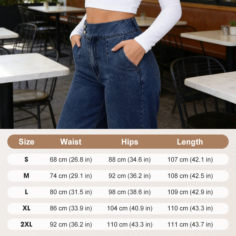 👖50K+ SOLD⚡Women's High-Waist Wide-Leg Jeans