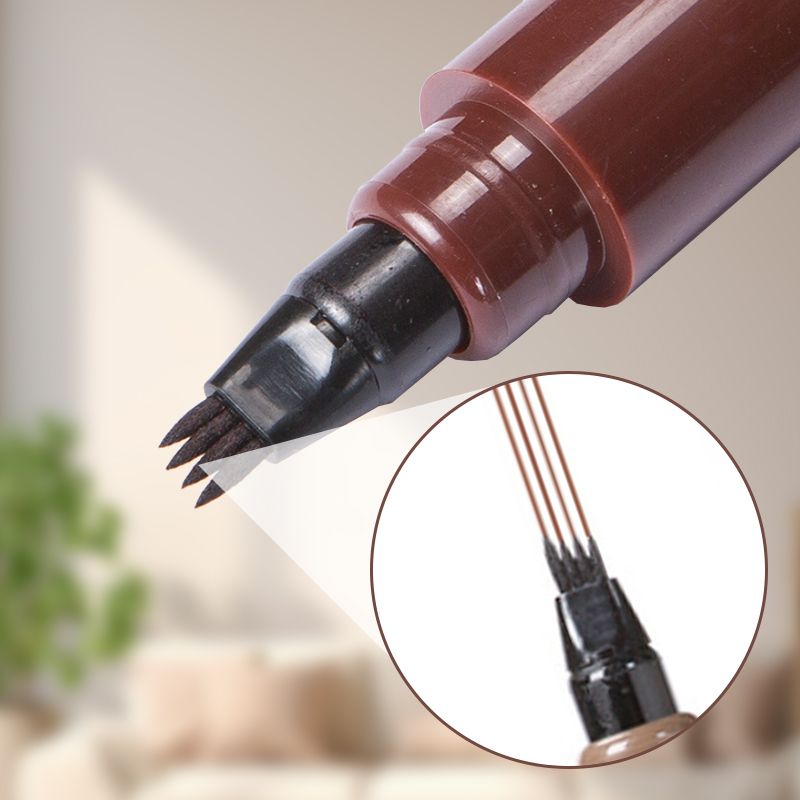 Waterproof Four-tip Beard and Eyebrow Pen