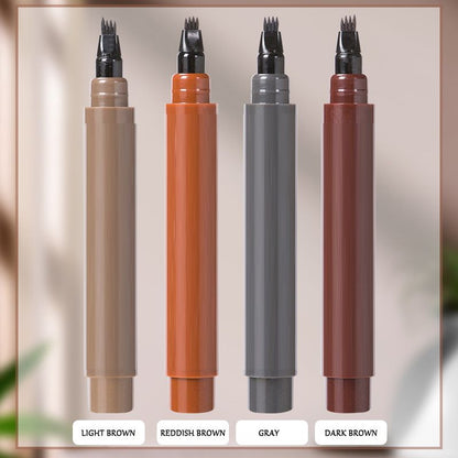 Waterproof Four-tip Beard and Eyebrow Pen